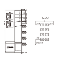FX20-GW-MT00 ELCO IP20 MODULAR I/O SYSTEM, FX20-GATEWAY MODULE, MODBUSTCP, 2XRJ45, MAX. 32 CASCADABLE MODULES, DIN 35 MM RAIL INSTALLATION, CURRENT PROTECTION